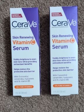 2 New CeraVe Vitamin C Serum , Full Size 1 Oz